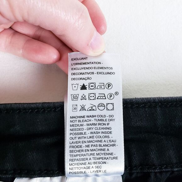 Levi's Womens 726 Flare Jeans Black Size 31 Dark Academia Dark Bohemian Rocker - Picture 11 of 12